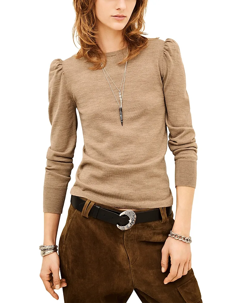 Britanie Wool Puff Sleeve Sweater by Ba & sh