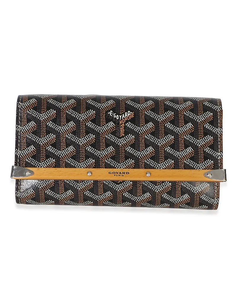 Pre-Owned Goyard Monte Carlo Mini Clutch Coated Canvas Handbag by Pre-owned Goyard