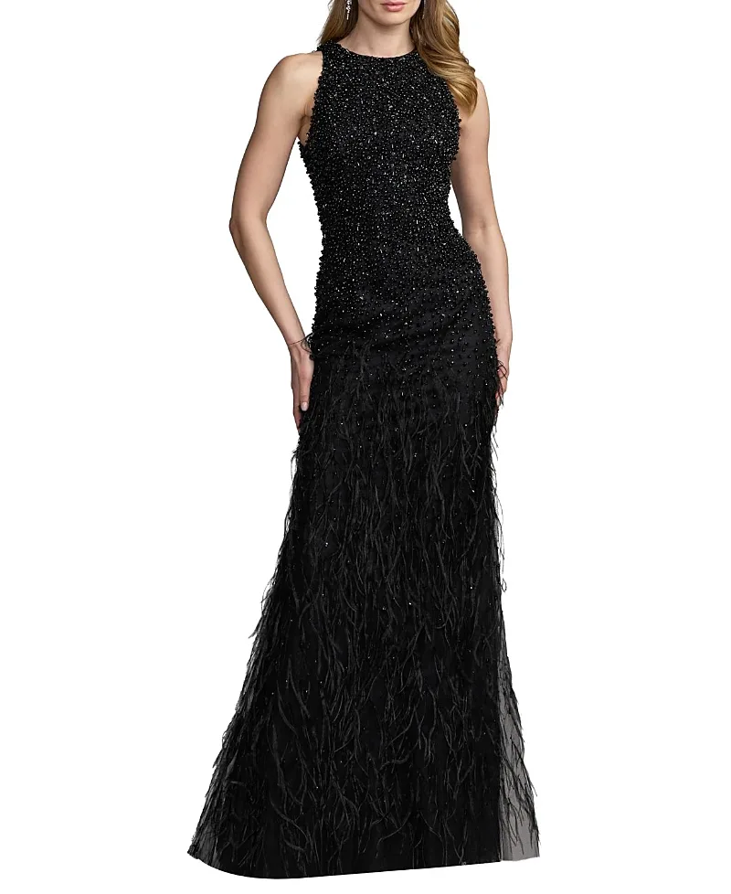 Mac Duggal Sleeveless Embellished Lace Gown by M.A.C.