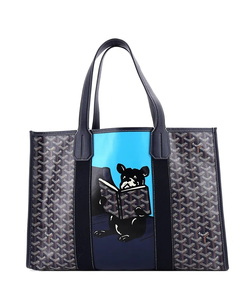 Pre-Owned Goyard mm Villette Tote Printed Coated Canvas by Pre-owned Goyard