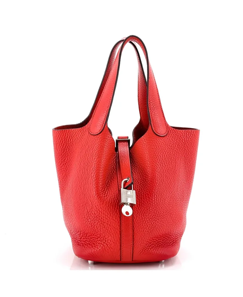 Pre-Owned Hermes Pm Picotin Lock Bag Clemence by Hermes