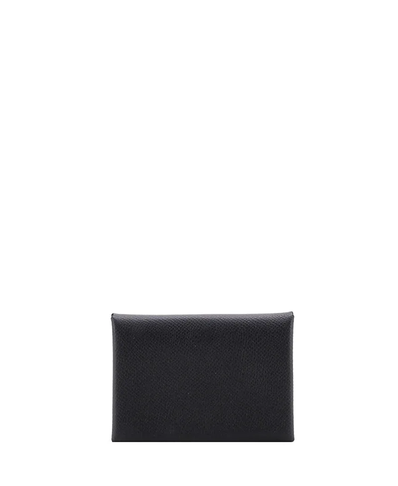 Pre-Owned Calvi Duo Card Holder Epsom by Hermes