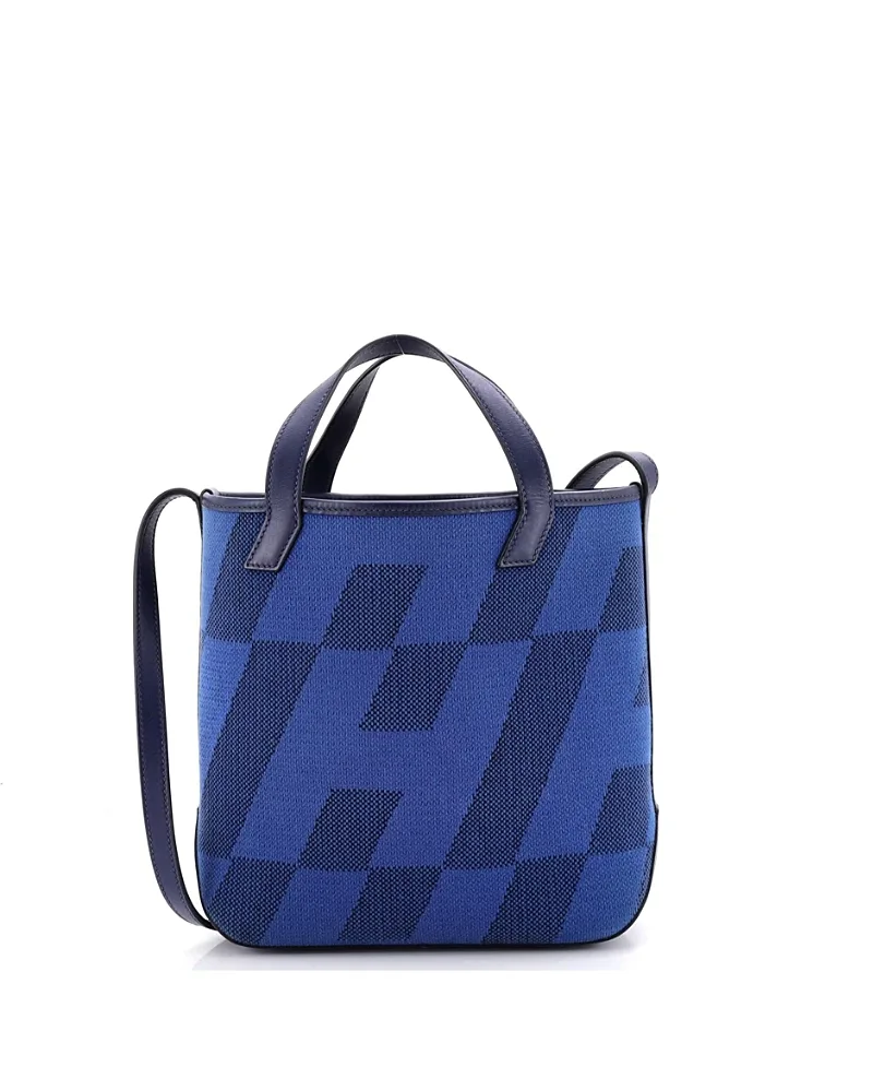 Pre-Owned Hermes 27 Cabas H En Biais Tote Canvas with Leather by Hermes