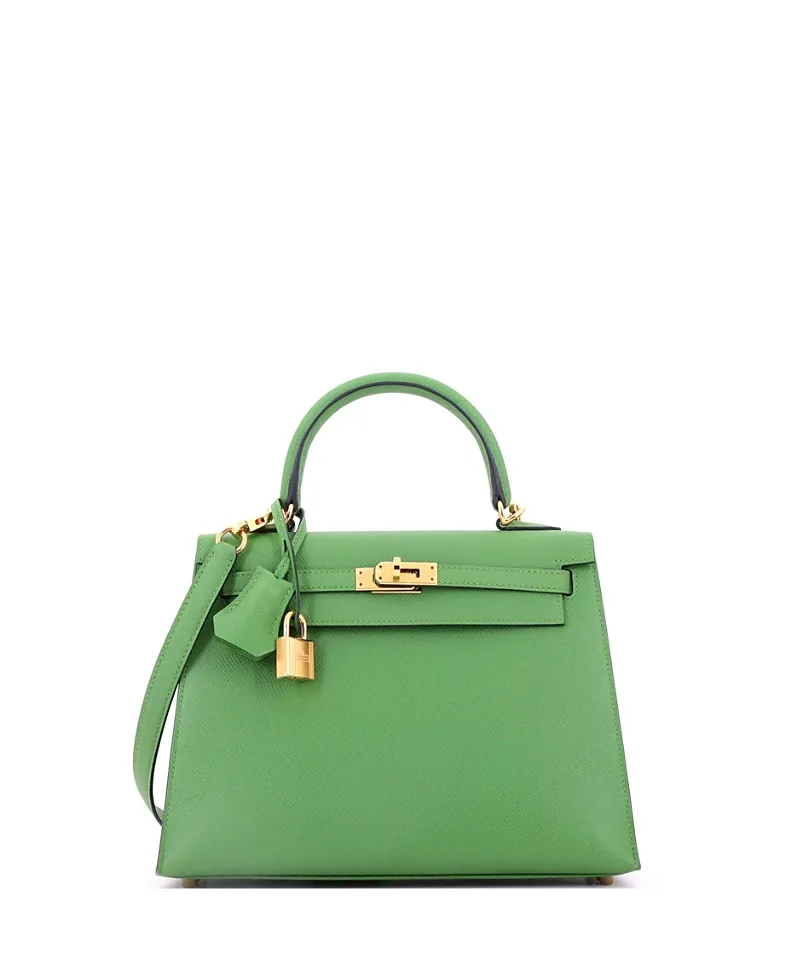 Pre-Owned Kelly 25 Handbag Epsom with Gold Hardware by Hermes