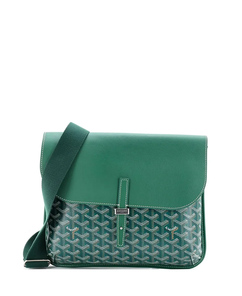 Pre-Owned Goyard Coursier Messenger Bag Coated Canvas and Leather by Pre-owned Goyard
