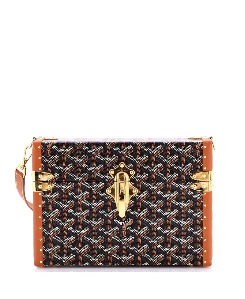 Pre-Owned Pm Cassette Trunk Shoulder Bag Coated Canvas by Pre-owned Goyard