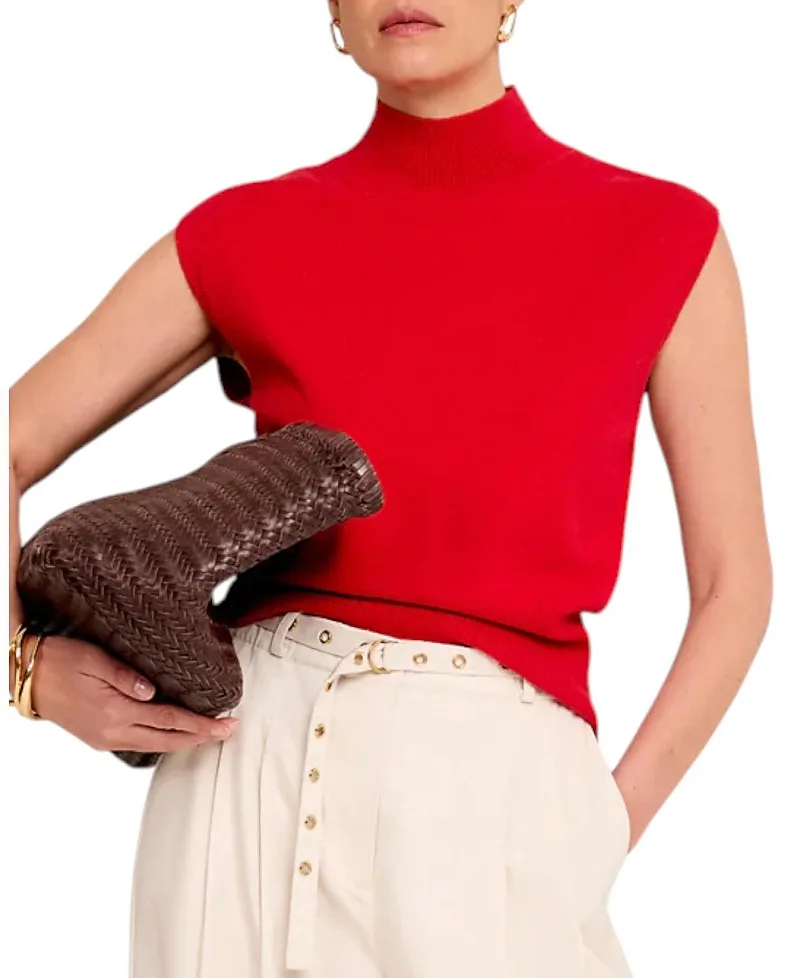 Wool Blend Sleeveless Knit Top by Mint Velvet