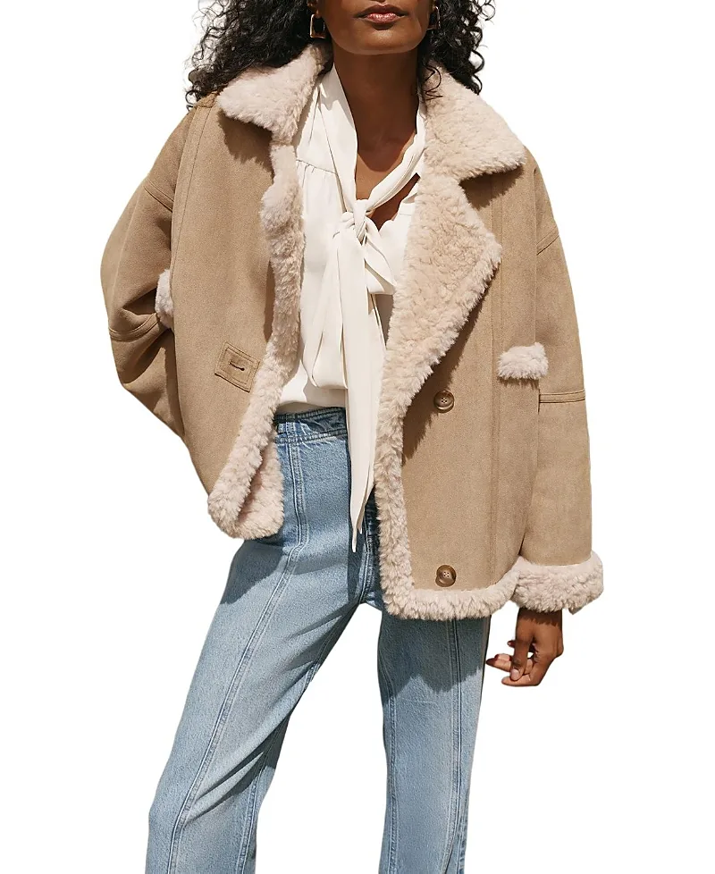 Faux Fur Lined Reversible Jacket