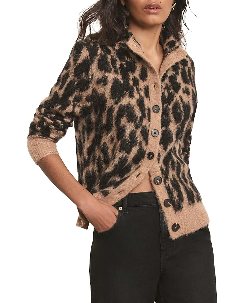 Fuzzy Texture Knit Cardigan by Mint Velvet