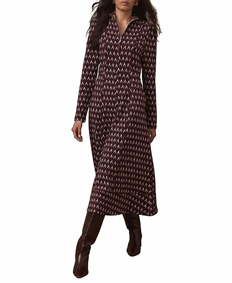 Jacquard Midi Dress by Mint Velvet