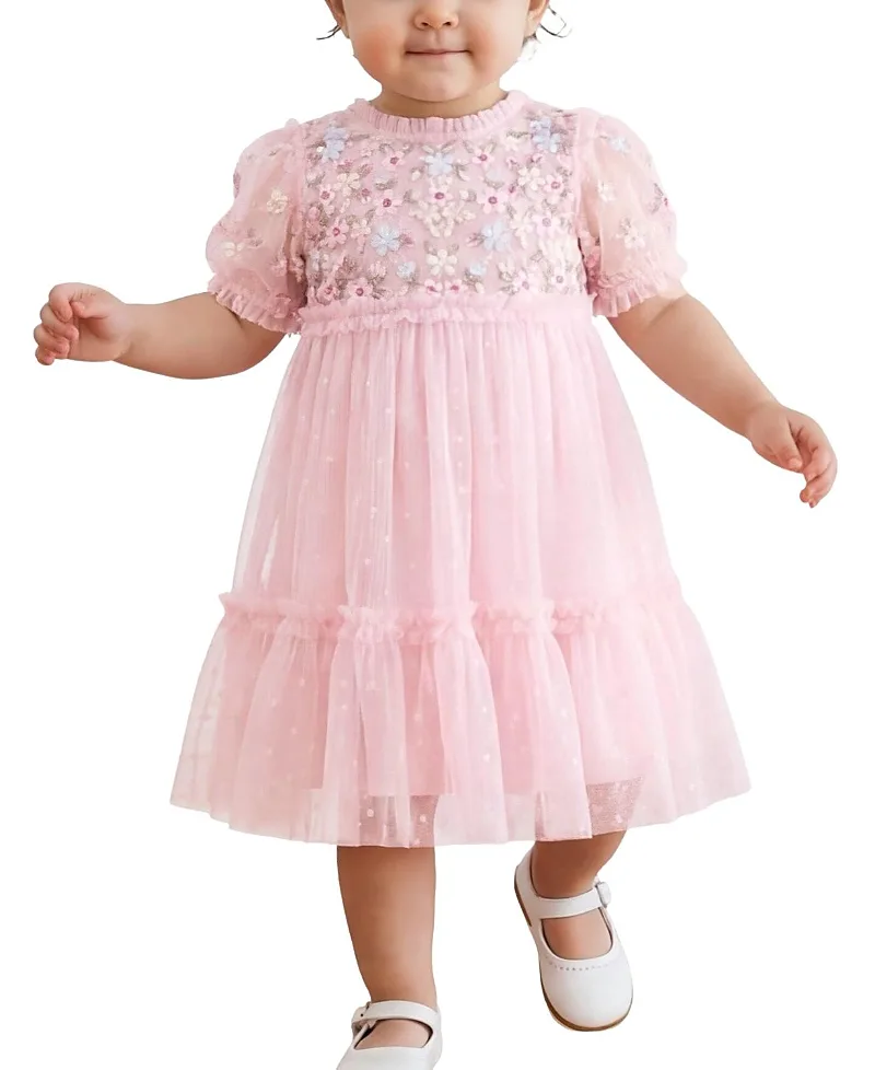 Garland Ribbon Bodice Baby Dress by Needle & Thread