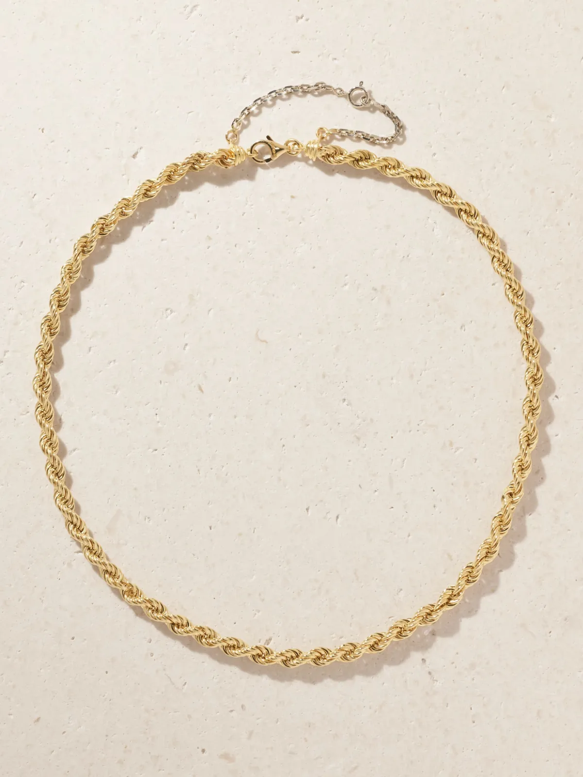 - Corde Chaînette 18-karat Yellow And White Gold Necklace -