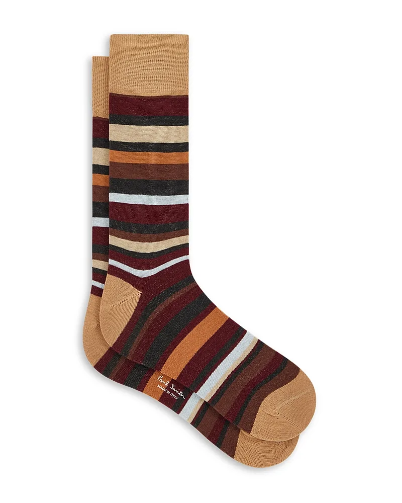 Clayton Stripe Cotton Stretch Socks by Paul Smith