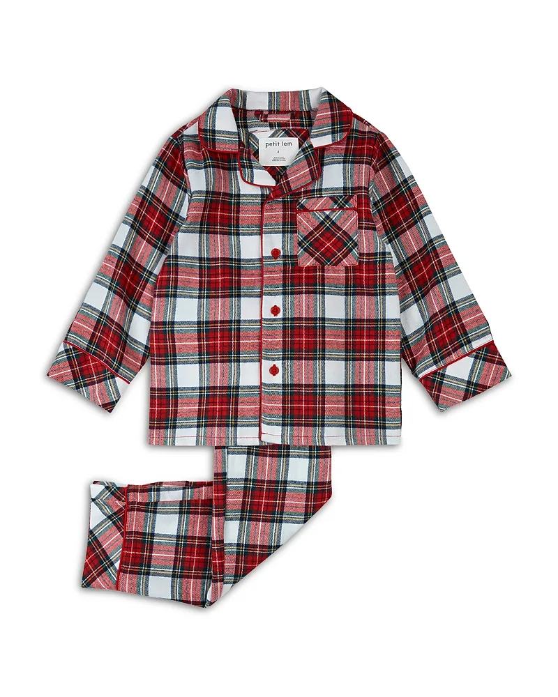 Plaid Flannel Pajama Set by Petit Lem