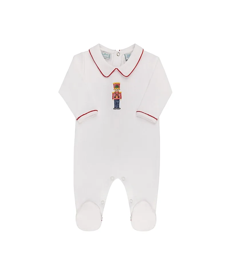 Little Soldier Cotton Romper by Feltman Brothers