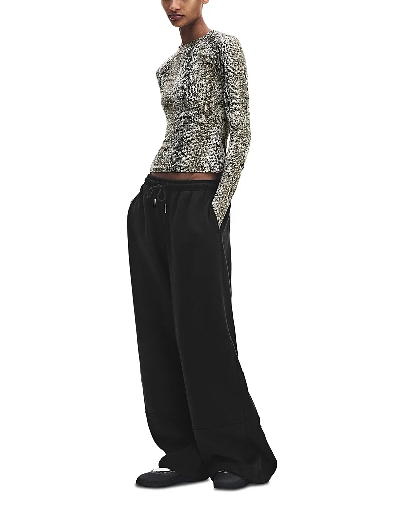Oversized Drawstring Knee Sweatpants by On