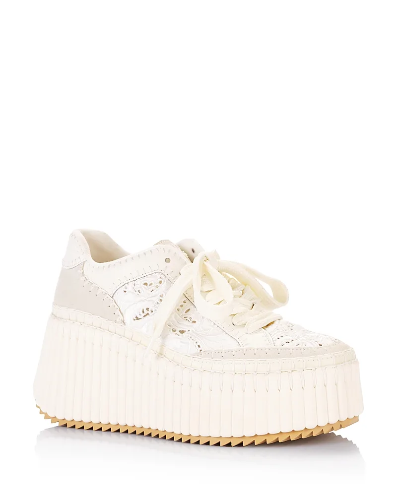 Nama Embroidered Platform Sneakers