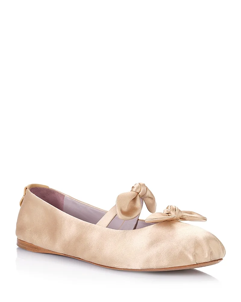 Penny Satin Ballerina Flats by Chloé