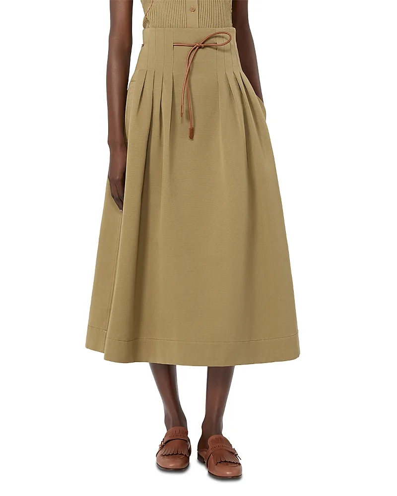 Mxmtempio Cotton Drawstring Skirt by Max Mara