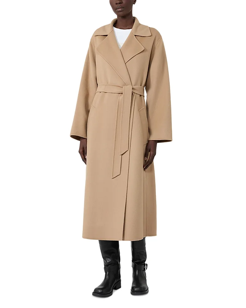 Weekend Max Mara Wkdoperoso Wool Blend Belted Coat