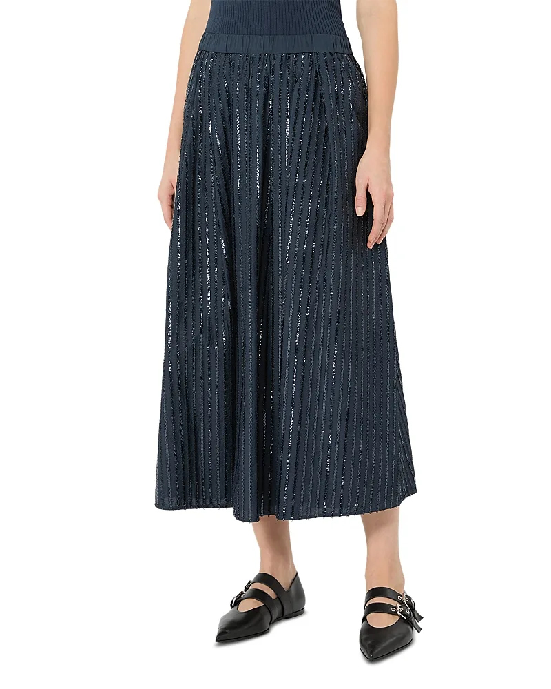 Weekend Max Mara Wkdfiordi Cotton Sequined Skirt by Max Mara