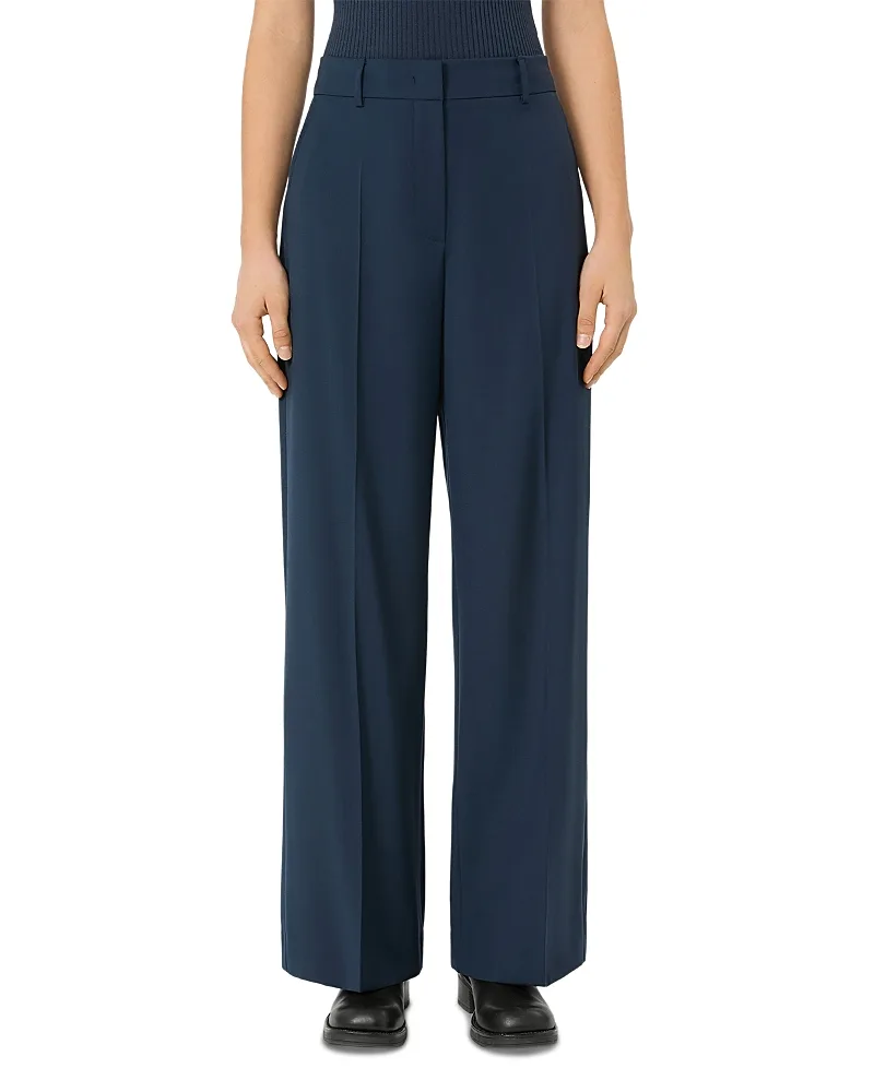 Weekend Max Mara Wkdvisvo Wool Palazzo Pants by Max Mara