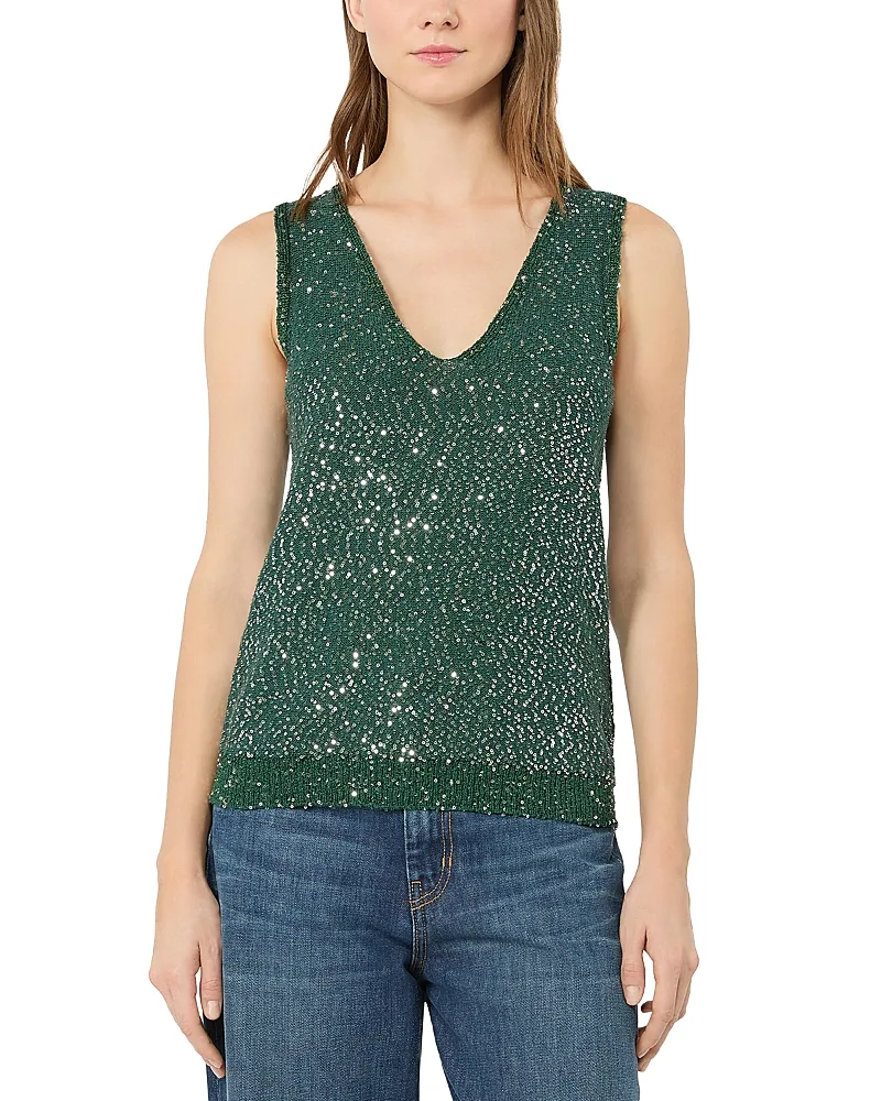 Weekend Max Mara Wkdmilord Sequin Sweater Tank by Max Mara