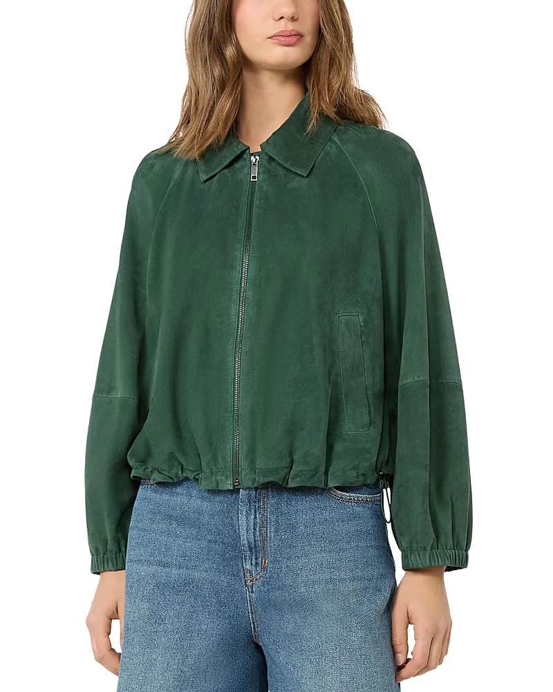 Weekend Max Mara Wkdzuppa Soft Suede Jacket by Max Mara