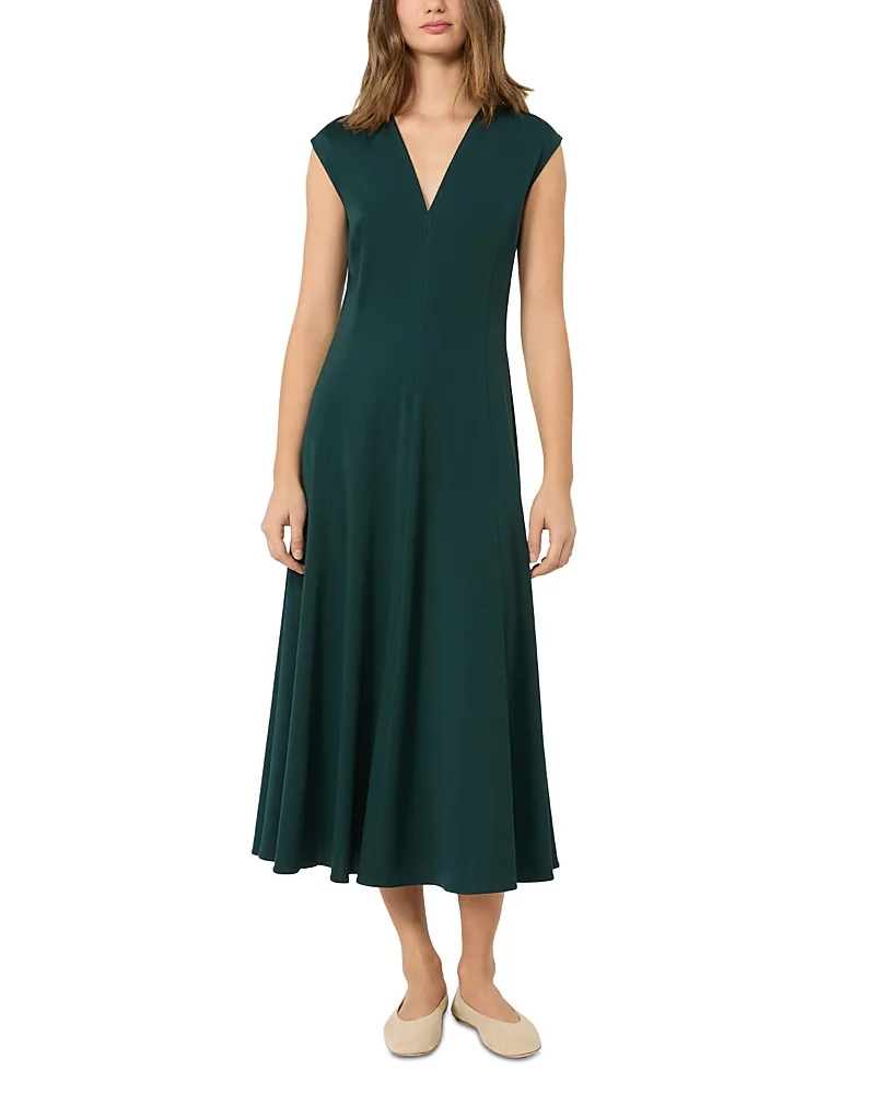 Weekend Max Mara Wkdmaster V Neck Midi Dress by Max Mara