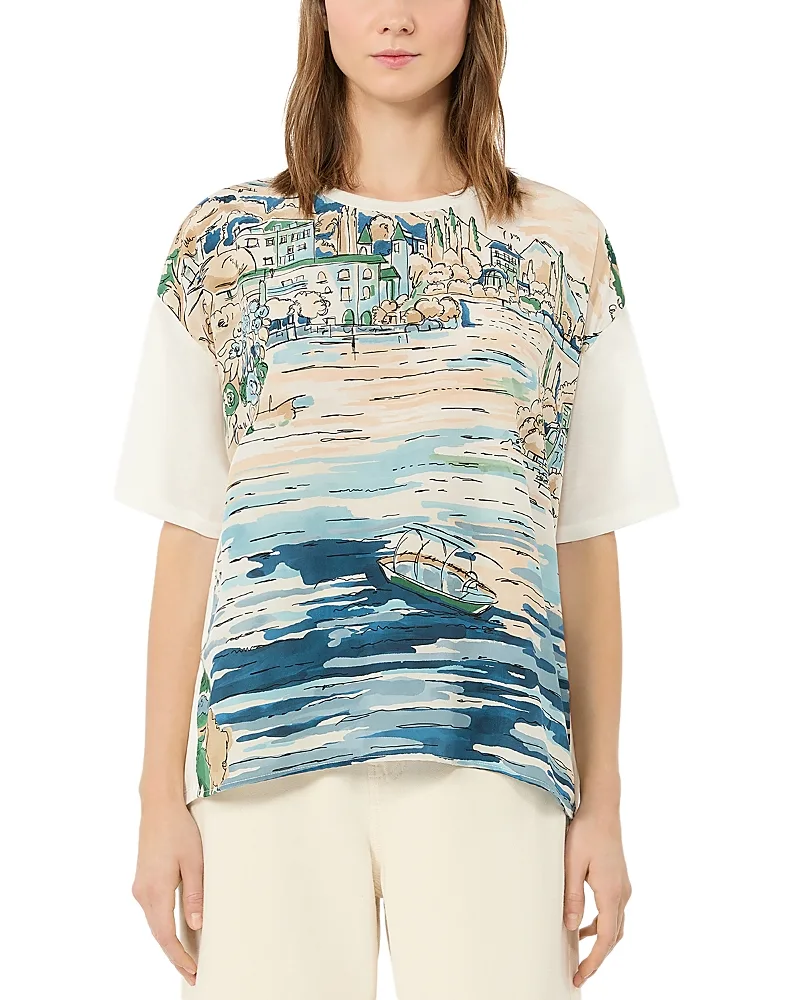 Weekend Max Mara Wkdterzo Silk Front Top by Max Mara