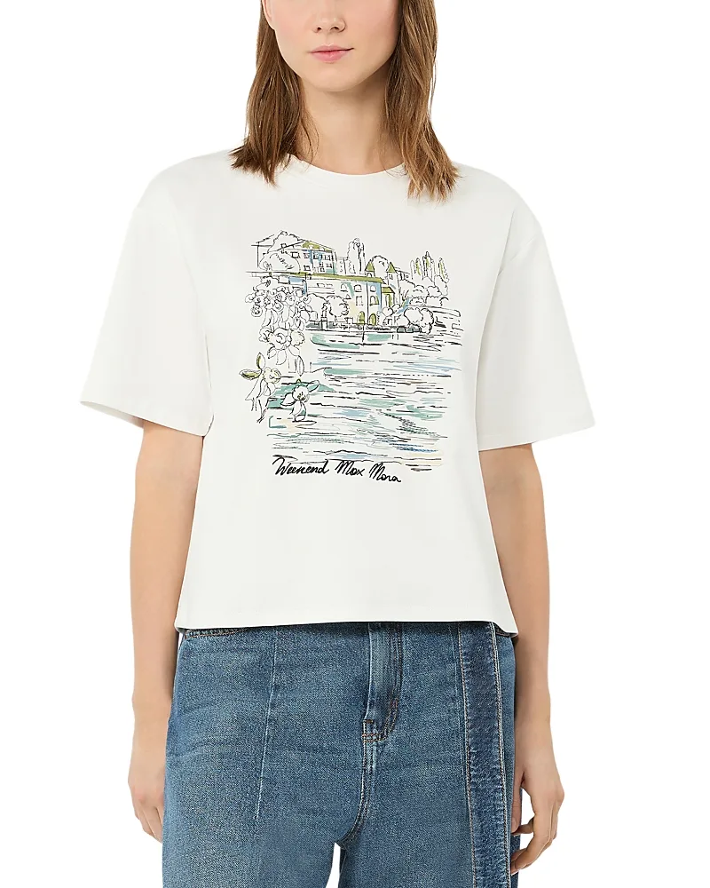 Weekend Max Mara Wkdsala Cotton Crewneck Tee by Max Mara