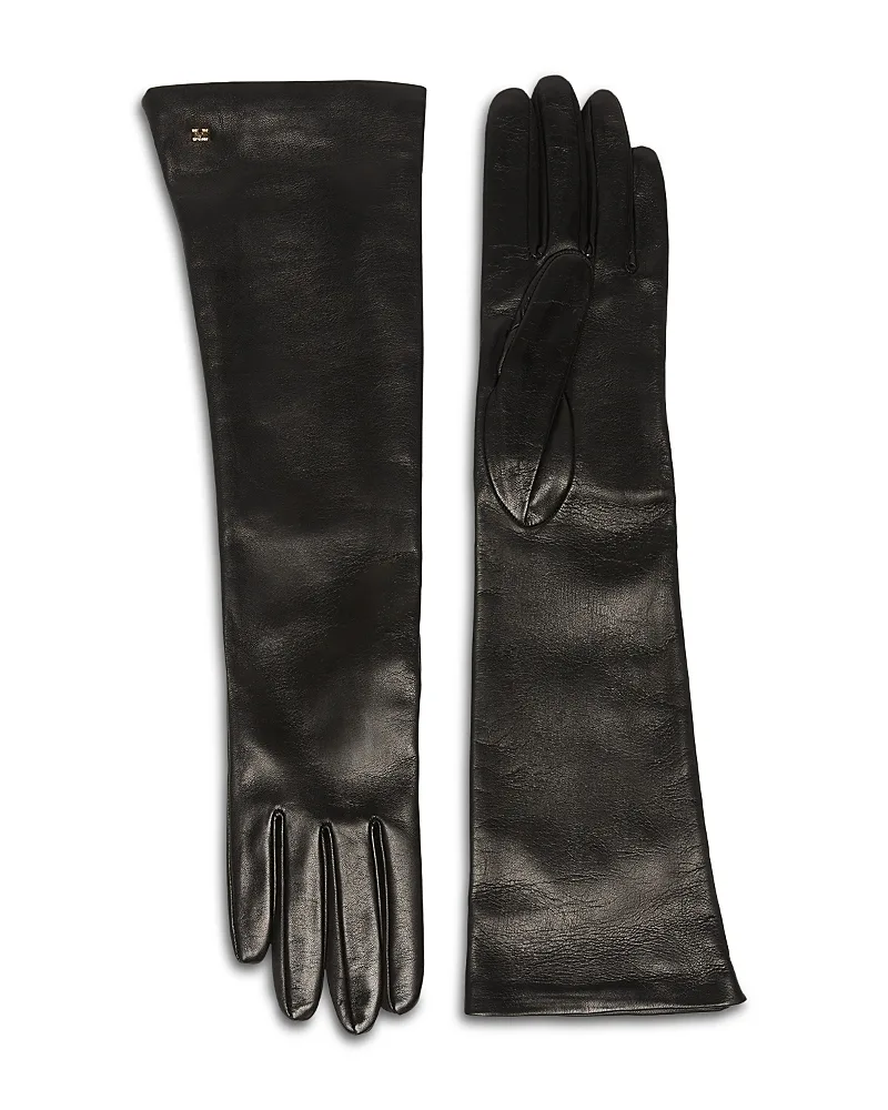 Afidee Long Napa Leather Gloves by Max Mara