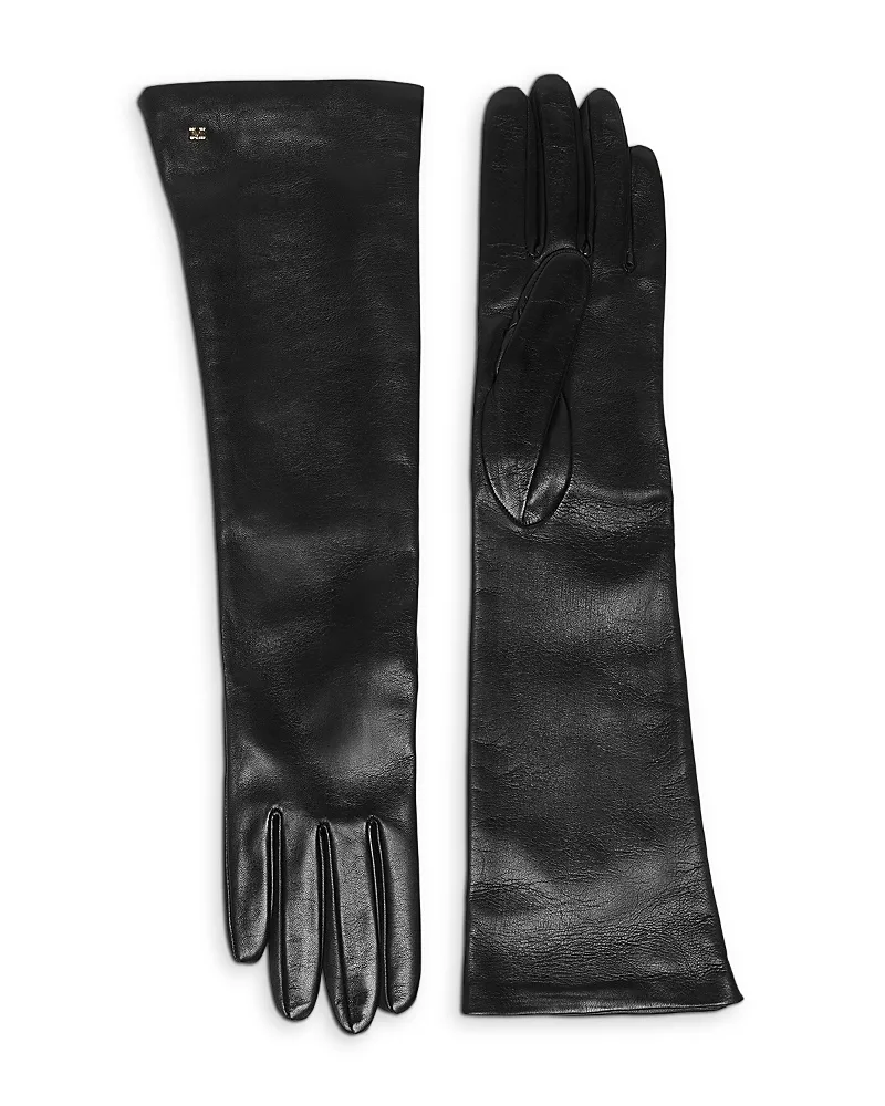 Nappa Leather Monogram Long Gloves by Max Mara