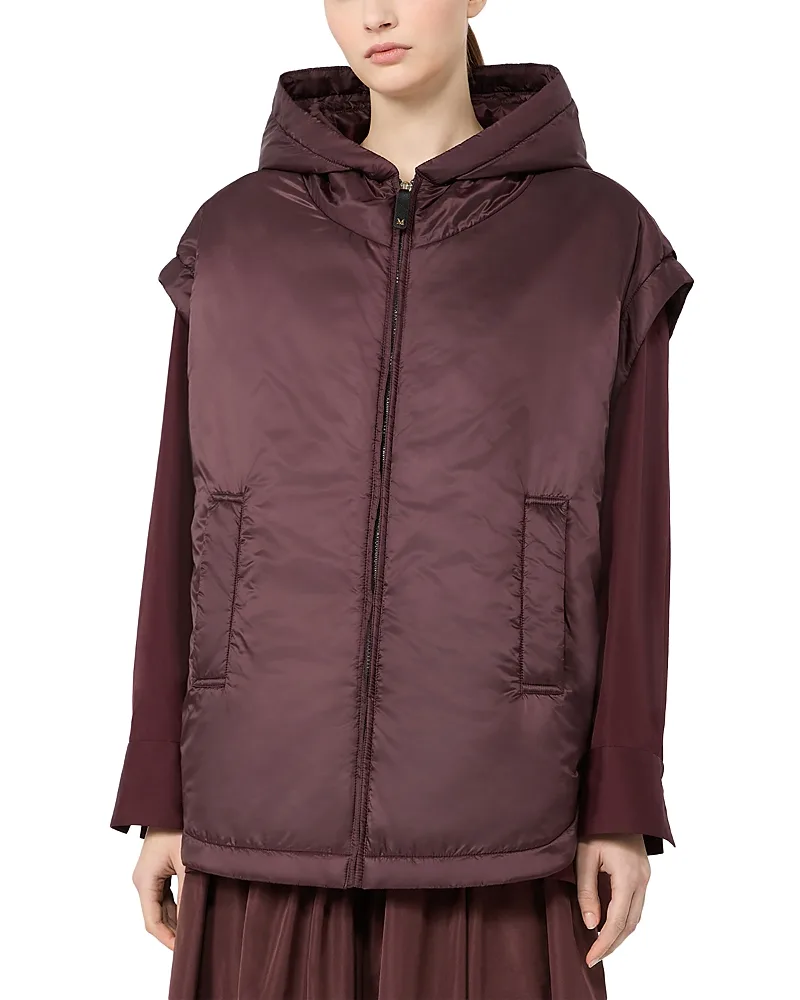 Mtcambra Hooded Canvas Gilet by Max Mara