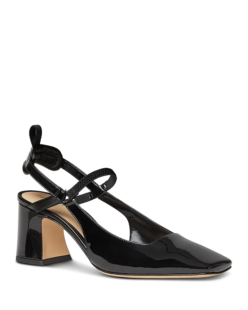 Vernice Leather Slingback Pumps by FENDI