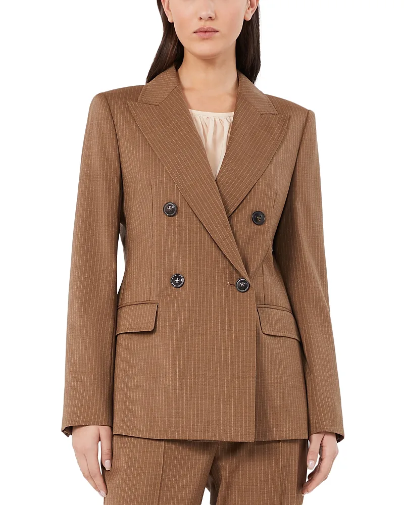 Studio Mstumico Wool Double Breasted Blazer by Max Mara
