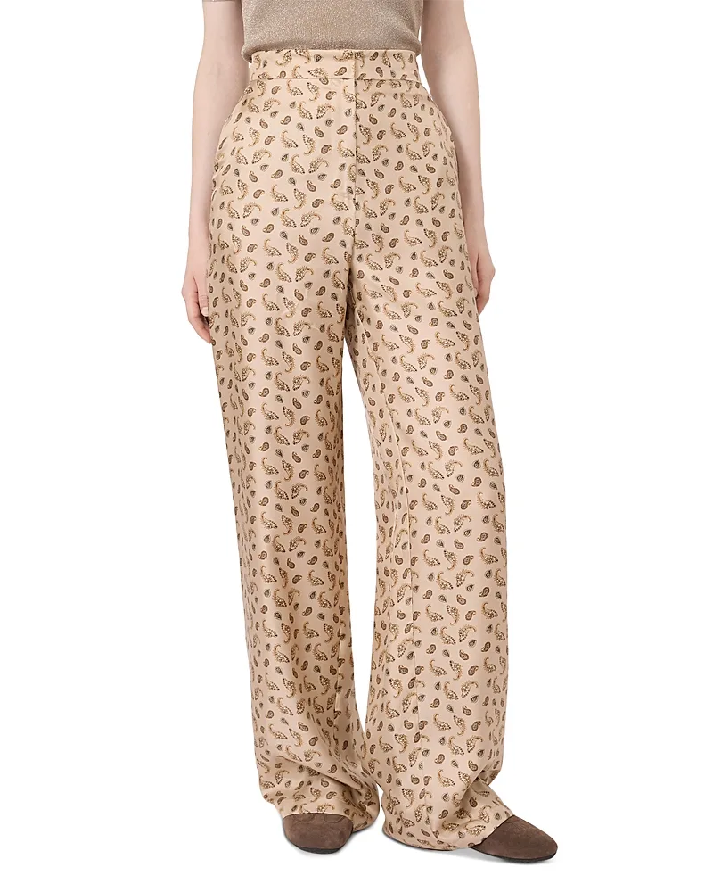 Mstfuxia Silk Straight Trousers by Max Mara