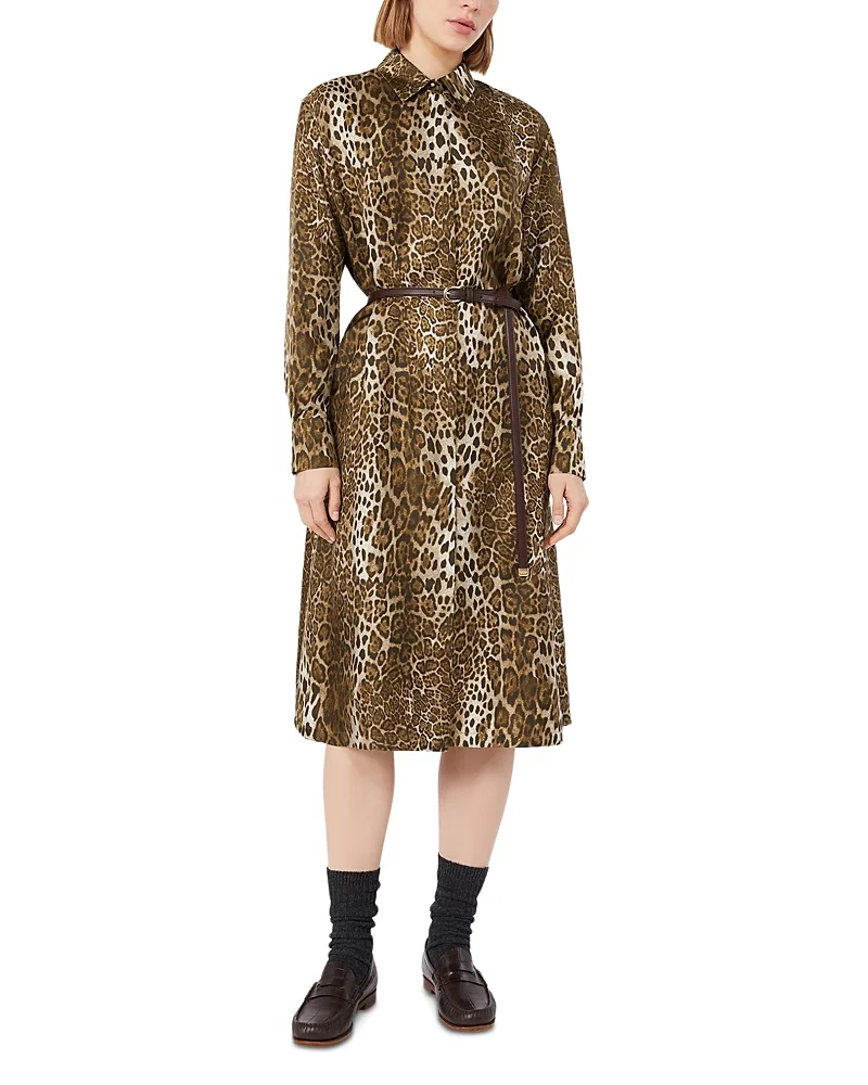 Mstvigile Silk Belted Shirt Dress by Max Mara