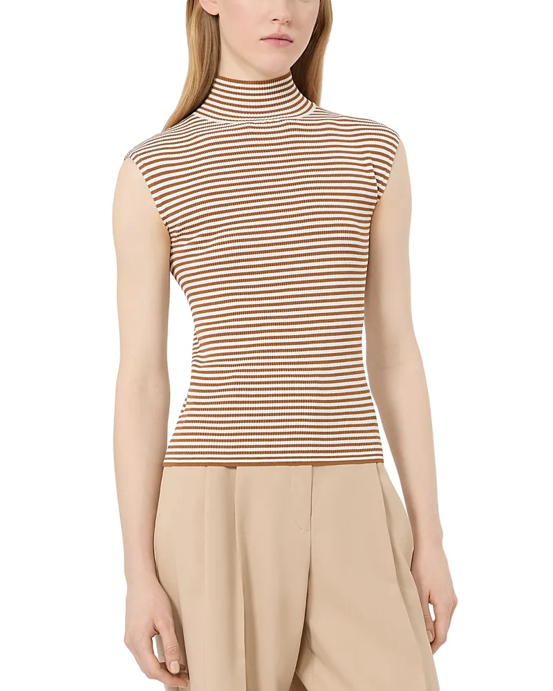 Mstepepato Ribbed High Neck Top by Max Mara