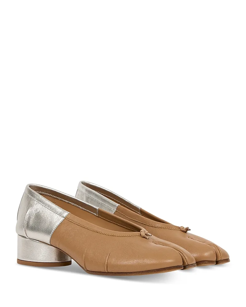 Leather Ballet Pumps by Maison Margiela