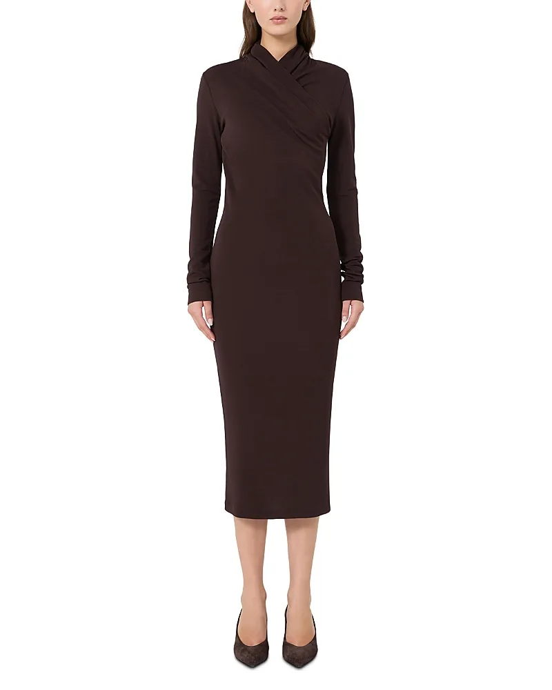 Mxmestremo Draped Long Sleeve Dress by Max Mara
