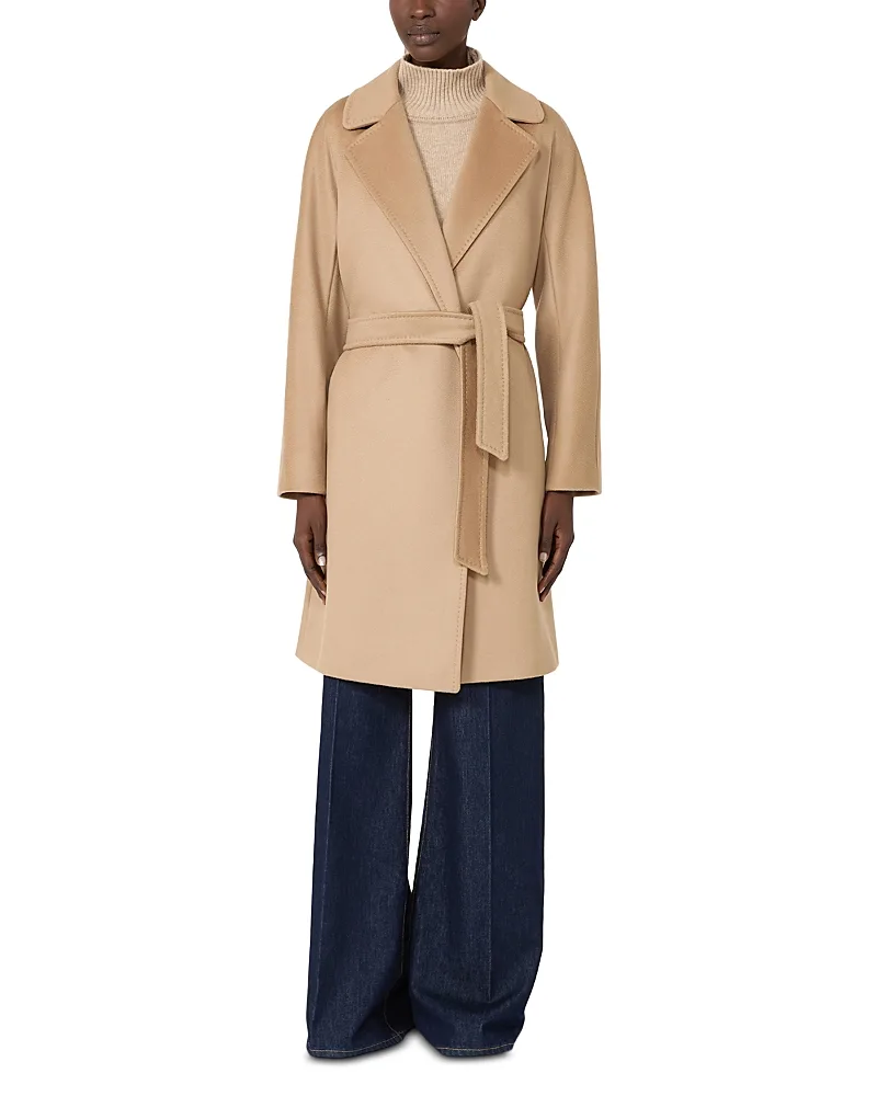 Weekend Max Mara Wkdpedale Wool Belted Coat by Max Mara