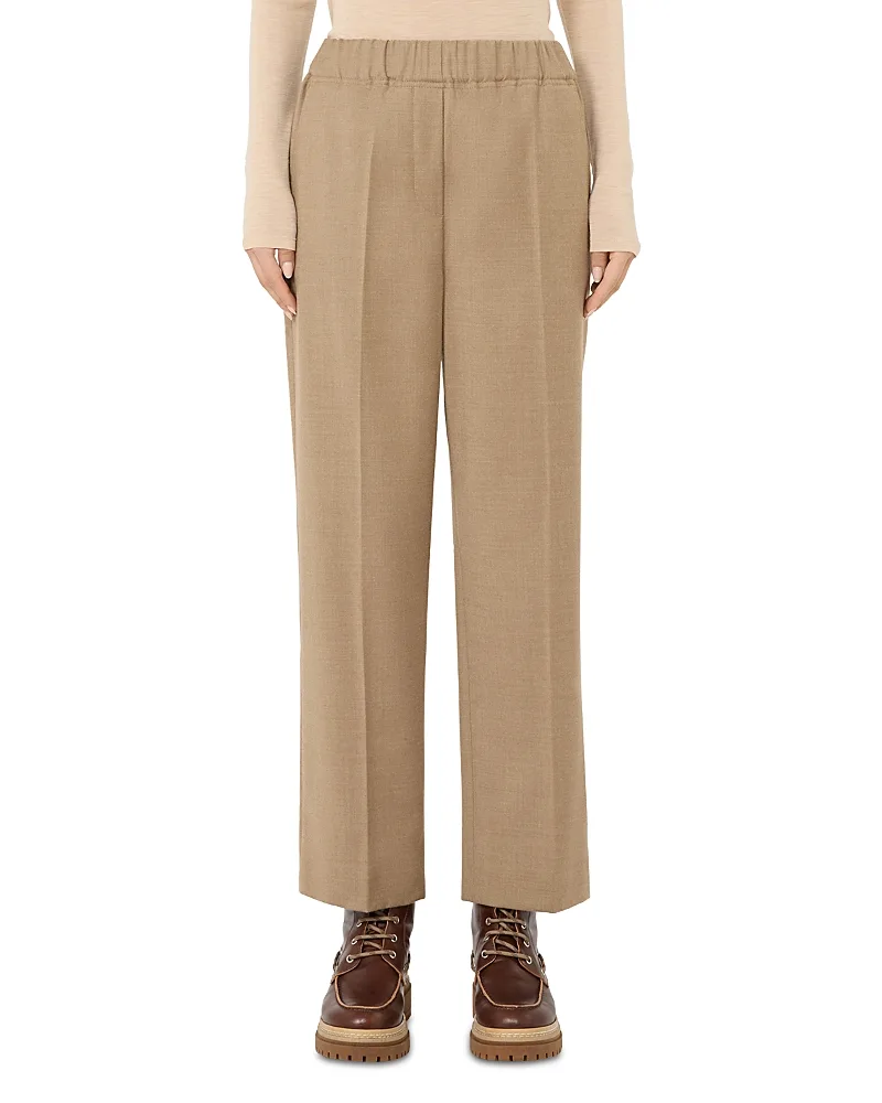 Weekend Max Mara Wkdhateley Stretch Wool Flannel Trousers