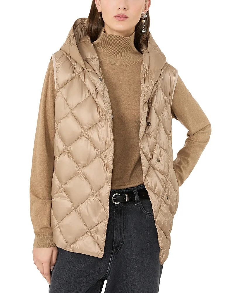 Weekend Max Mara Wkdgiochi Down Quilted Hooded Gilet by Max Mara