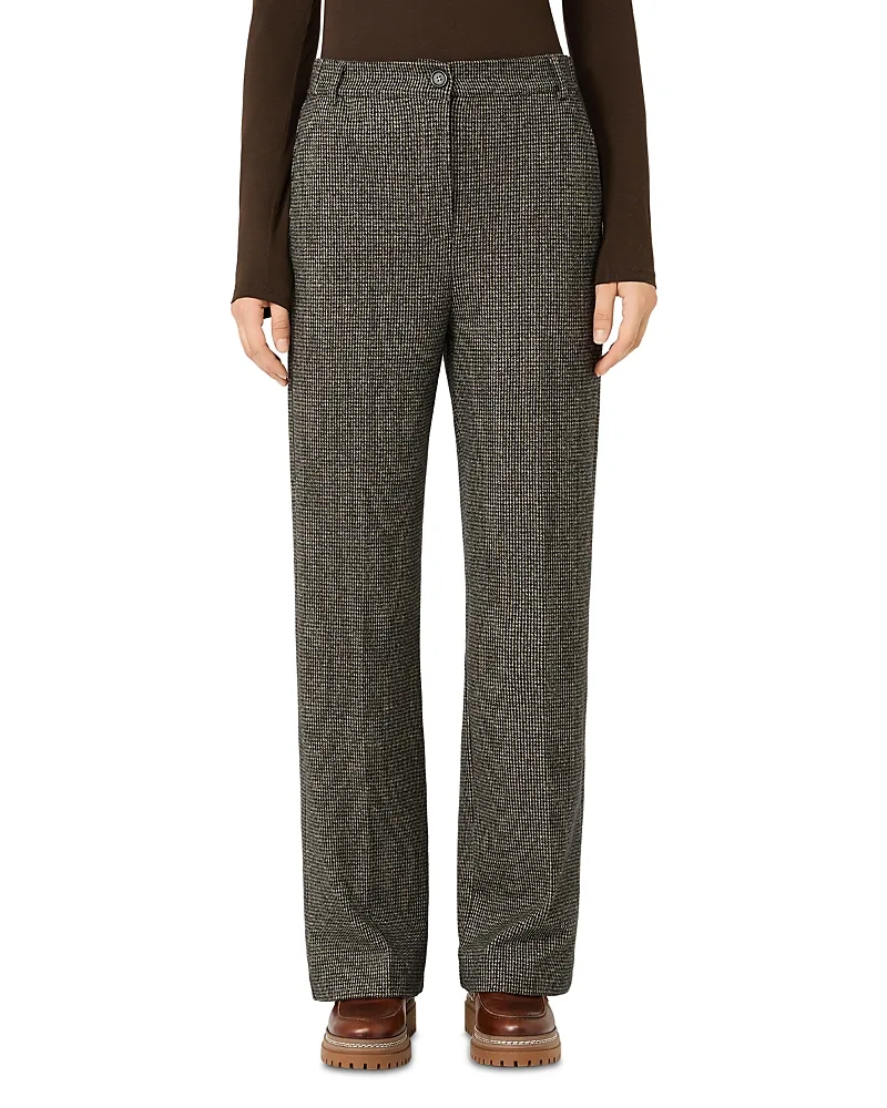 Weekend Max Mara Wkdorata Micro Jacquard Jersey Straight Trousers by Max Mara