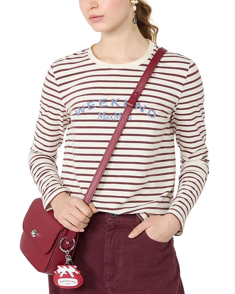 Weekend Max Mara Wkdcestino Cotton Stretch Stripe Top by Max Mara