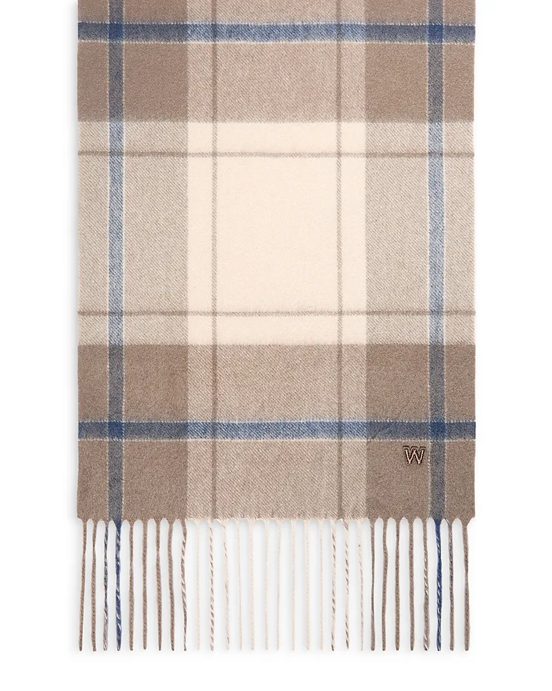 Weekend Max Mara Wkacatone Tartan Inspired Cashmere Scarf by Max Mara