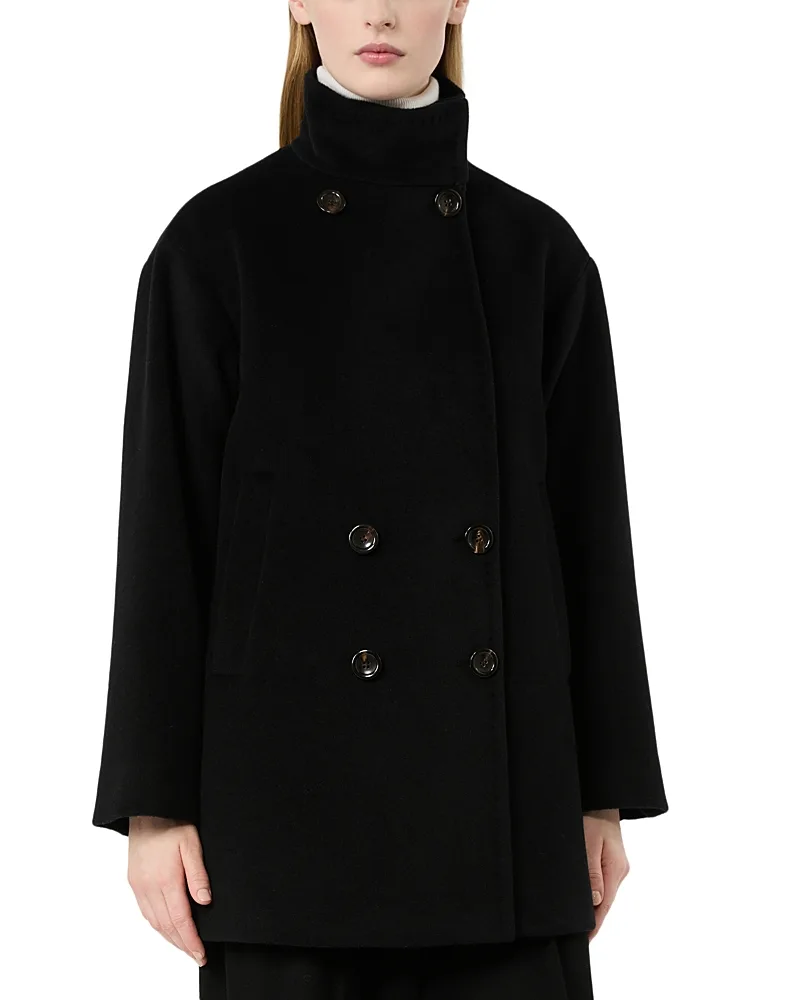 Max Mara Studio Mstmaroso Wool Double Breasted Coat
