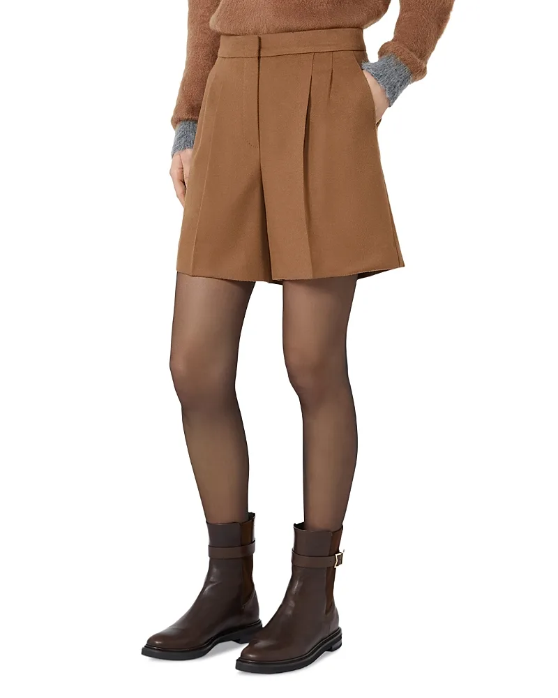 Max Mara Studio Mstragazza Wool Shorts by Max Mara