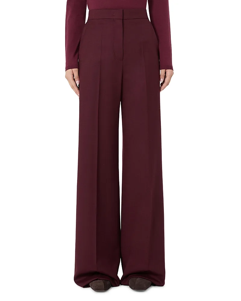 Max Mara Stretch Wool Straight Trousers